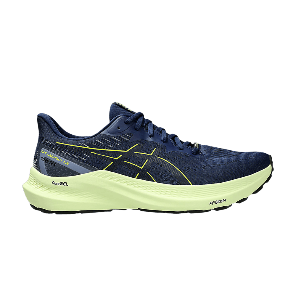 Asics GT 2000 12 GORE-TEX Blue Expanse Safety Yellow