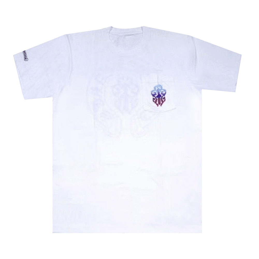 【Chrome Hearts】Gradient T-shirt★半袖Tシャツ★White Buy Chrome Hearts Gradient Dagger Motif Pocket Tee 'White