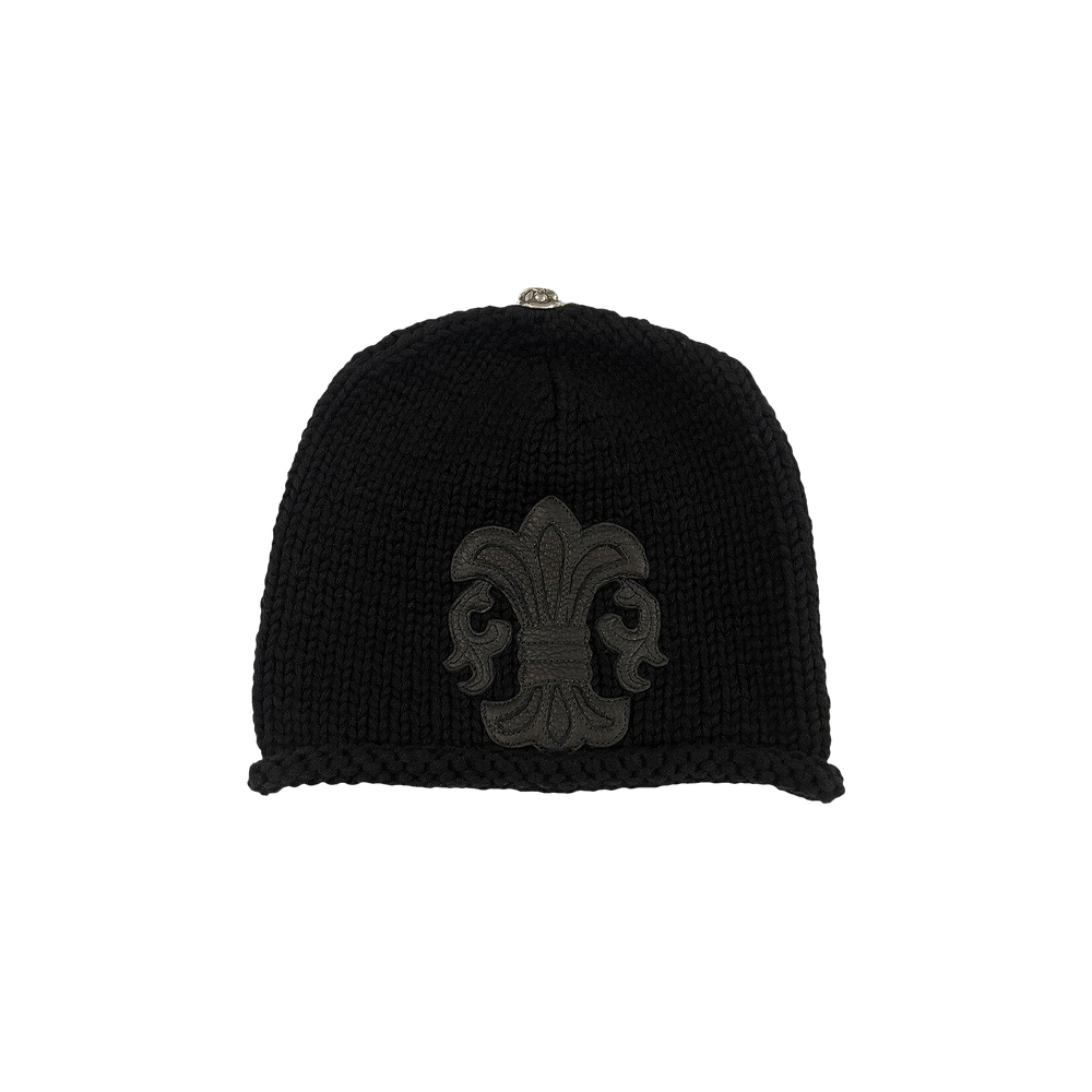 Buy Chrome Hearts Fleur Patch Beanie 'Black' - 1383 100000702FPB