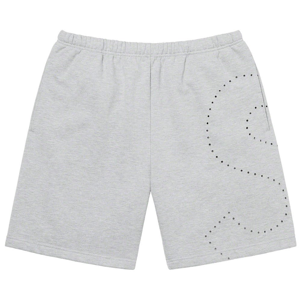 n*i様 SUPREME LASER CUT S LOGO SWEATSHORT Buy Supreme Laser Cut S Logo Sweatshort 'Heather Grey' - SS21SH20