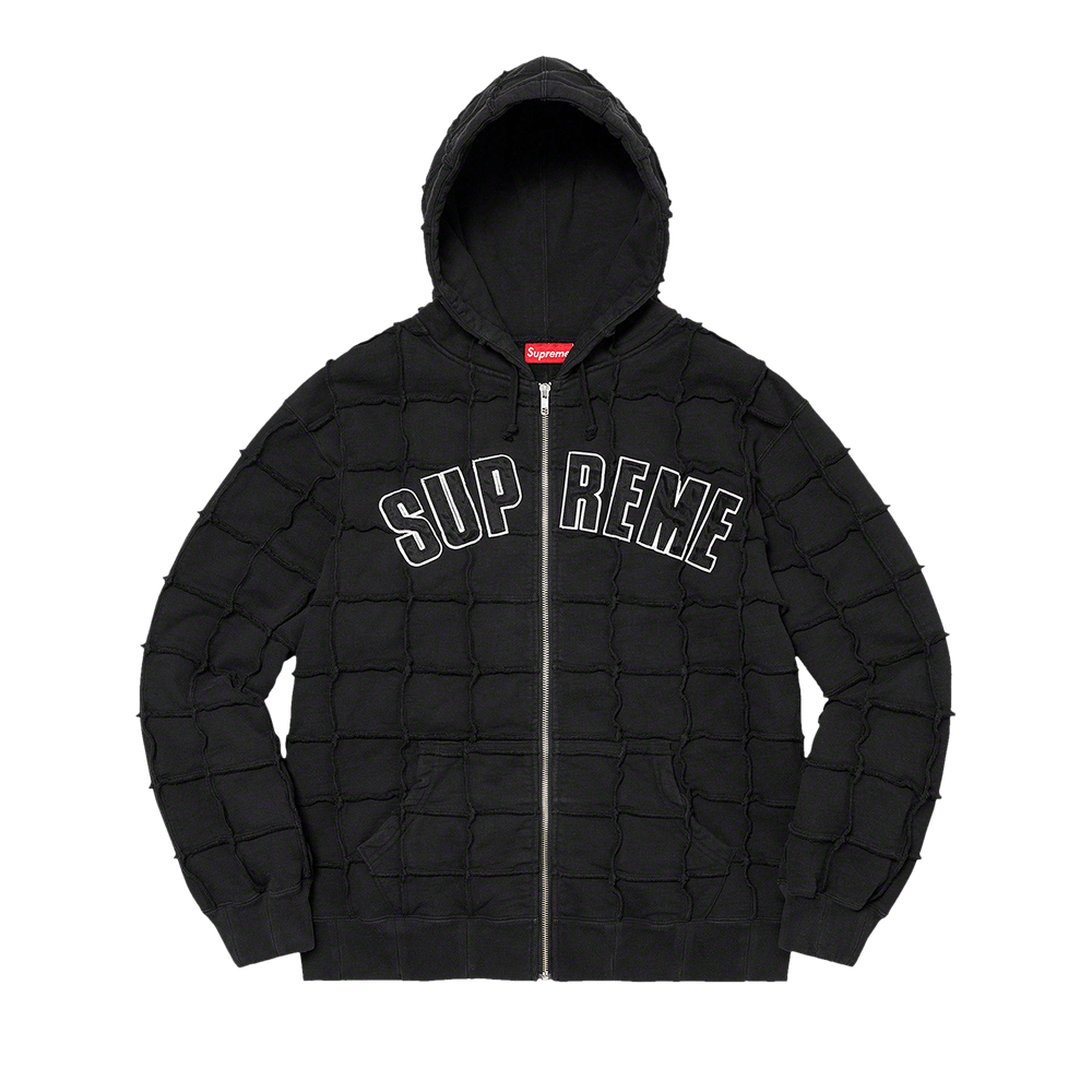 トップス Supreme Patchwork ZipUp Hooded Sweatshir Supreme Patchwork zip-up Hoodie | Black | FARFETCH