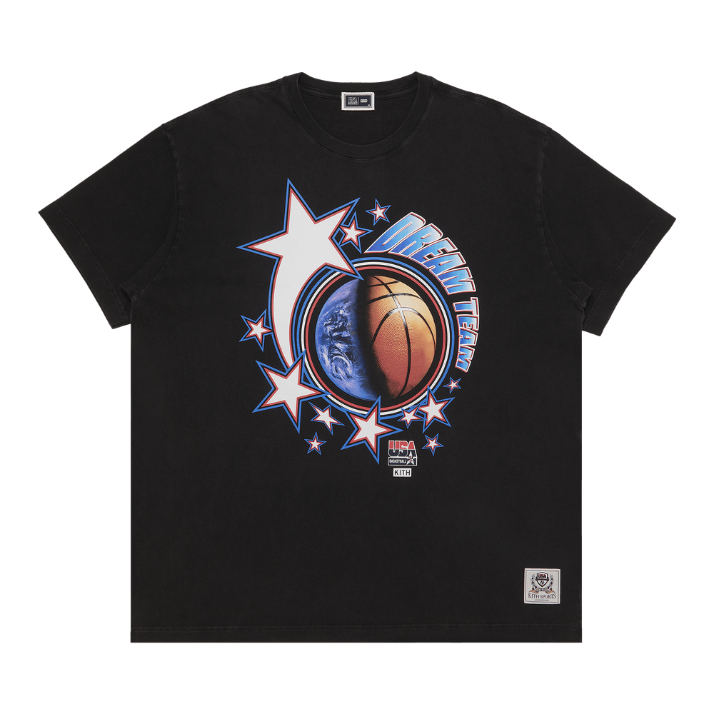 Size l Kith For USA Basketball Dream Team Vintage Tee 'Black'