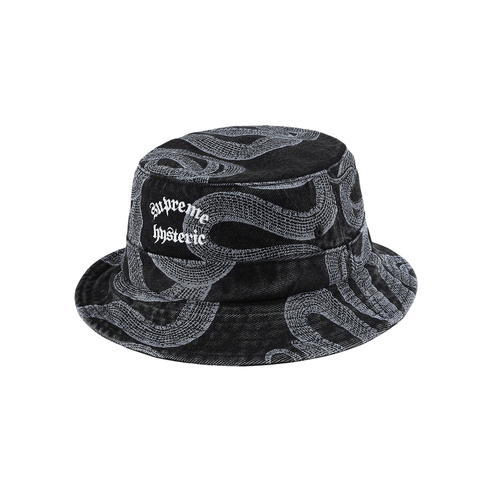 Buy Supreme x Hysteric Glamour Snake Denim Crusher 'Black