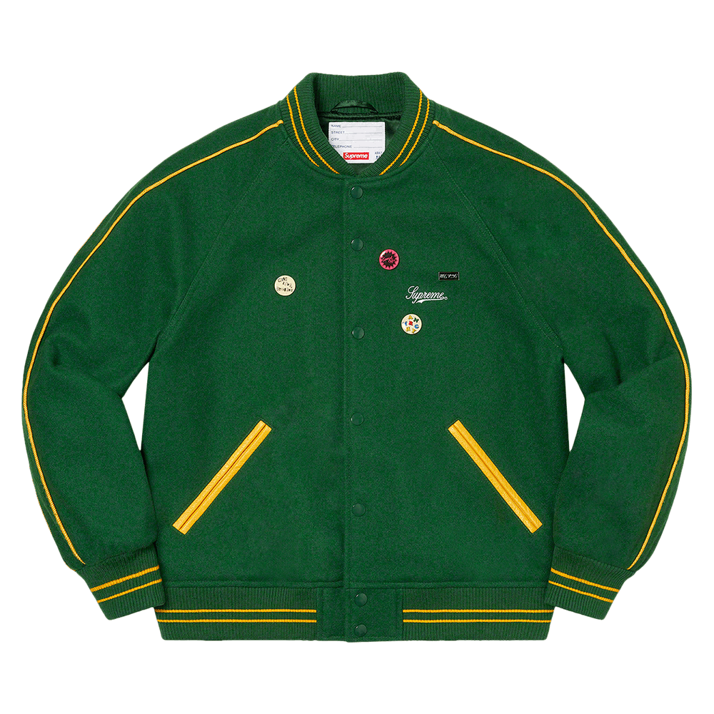 Buy Supreme x Jamie Reid It's All Bollocks Varsity Jacket 'Dark