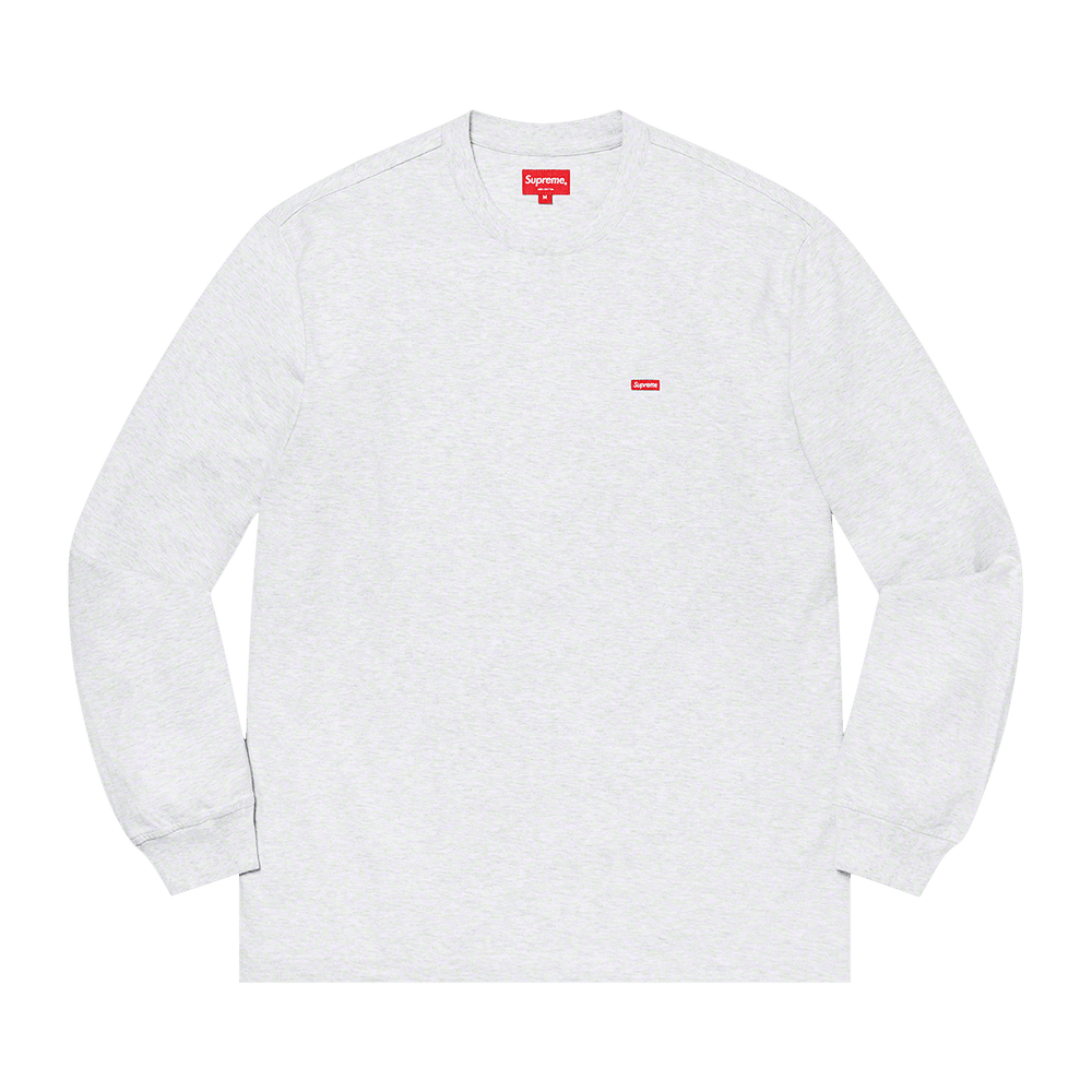 Buy Supreme Small Box Long-Sleeve Tee 'Ash Grey' - SS21KN4 ASH