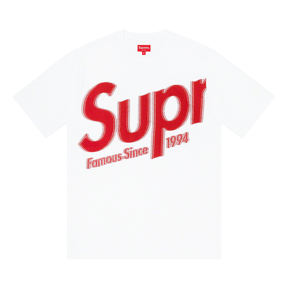 Supreme Intarsia Spellout S/S Top White
