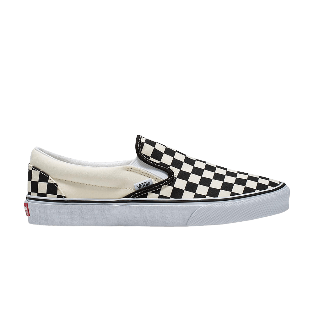 Vans Classic Slip-On Wide Checkerboard - Black White