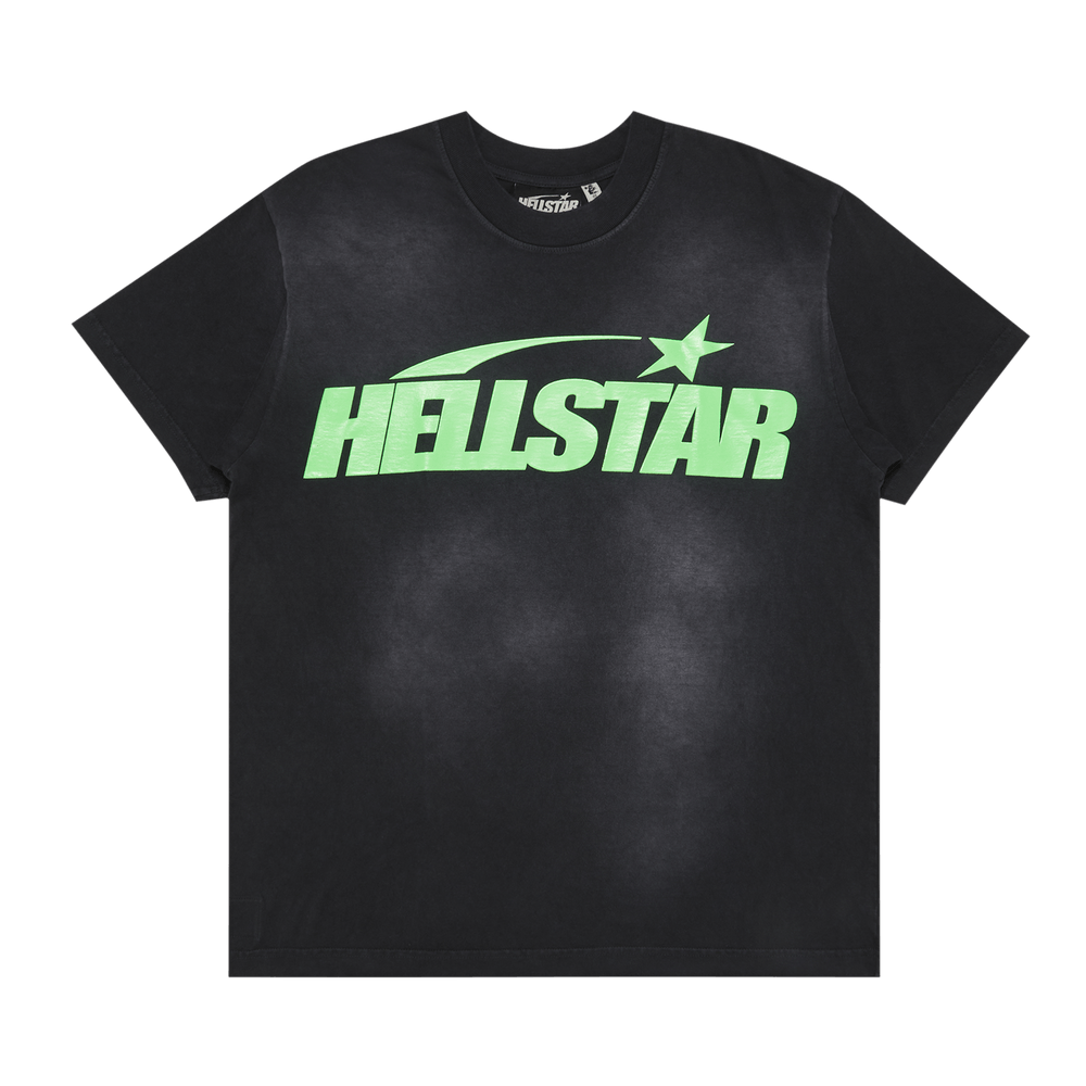 Hellstar Classic T-Shirt (Gel Print) Black/Green