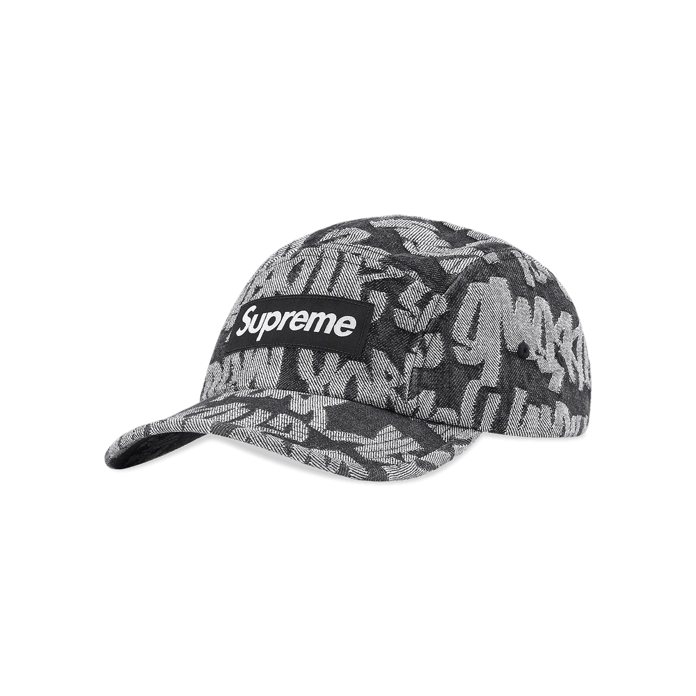 帽子 Fat tip Jacquard Denim Camp Cap Supreme Fat Tip Jacquard Denim Camp Cap (SS22) - $48
