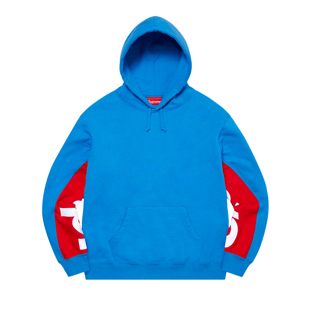Size l Supreme Cropped Panels Hooded Sweatshirt 'Bright Blue'