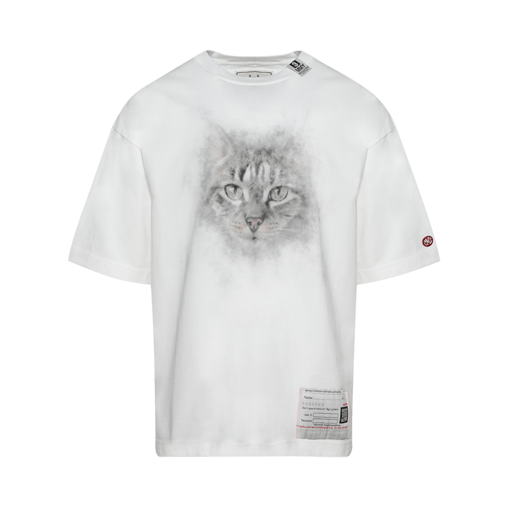 MIHARA YASUHIRO｜ (A13TS632 WHITE) Buy Maison Mihara Yasuhiro Cat Printed Tee 'White
