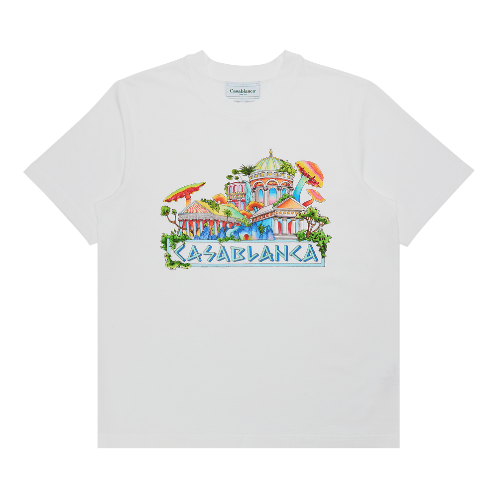 Buy Casablanca The Road To Knowledge Printed T-Shirt 'White
