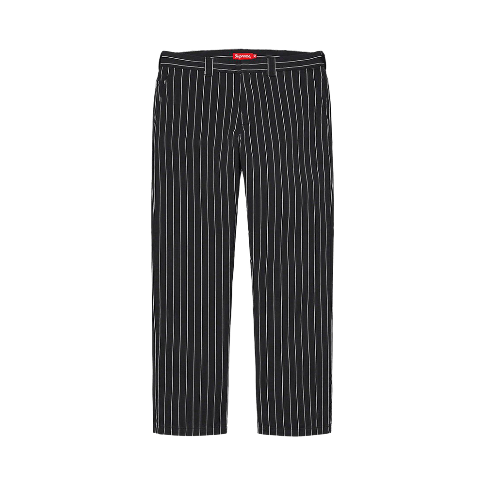 Buy Supreme Work Pant 'Black Stripe' - SS21P20 BLACK STRIPE | GOAT