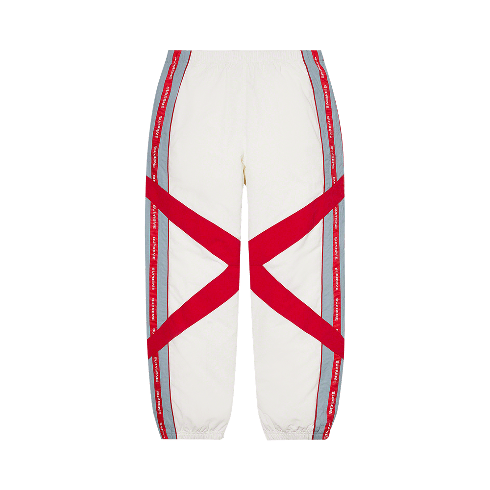 Buy Supreme Cross Paneled Track Pant 'White' - SS21P34 WHITE | GOAT