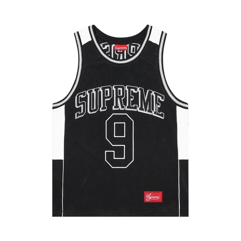 Buy Supreme Terry Basketball Jersey 'Black' - SS21KN79 BLACK | GOAT
