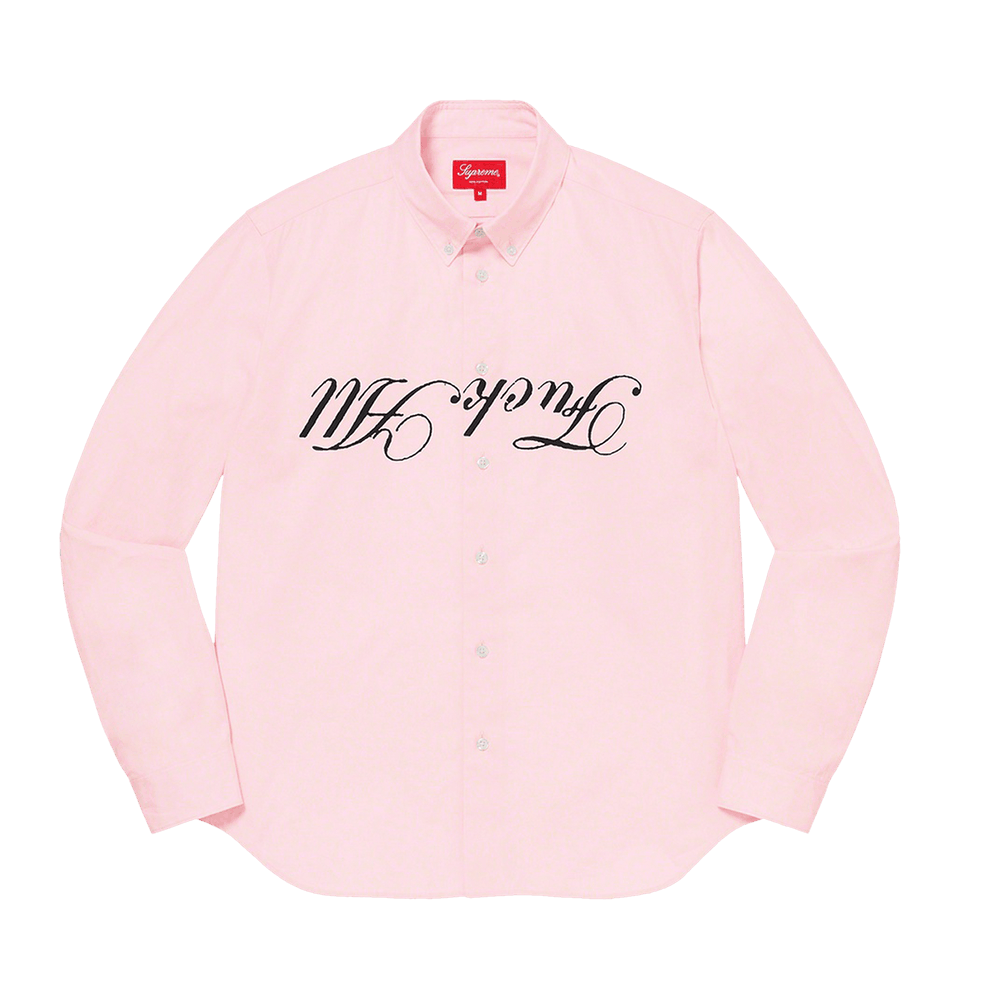 Buy Supreme x Jamie Reid Fuck All Shirt 'Light Pink' - SS21S69
