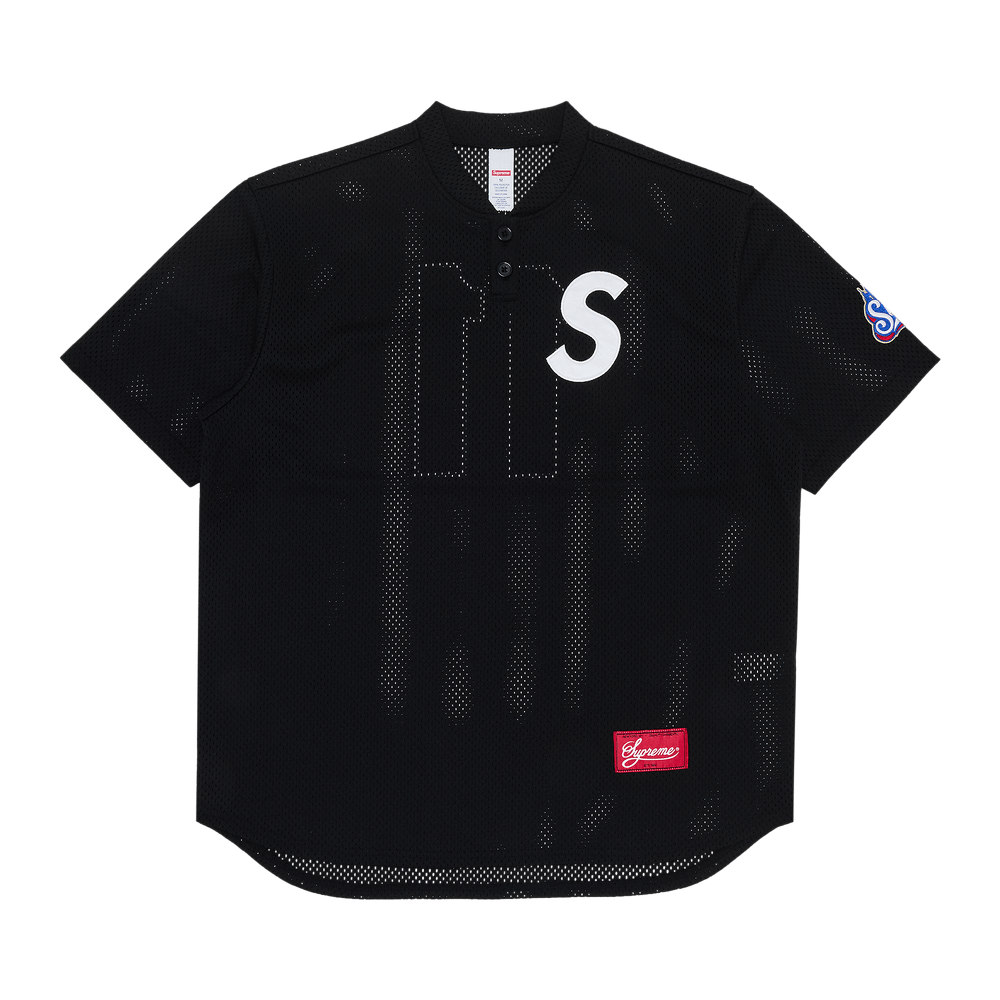 Size xxl Supreme S Logo Baseball Henley 'Black'