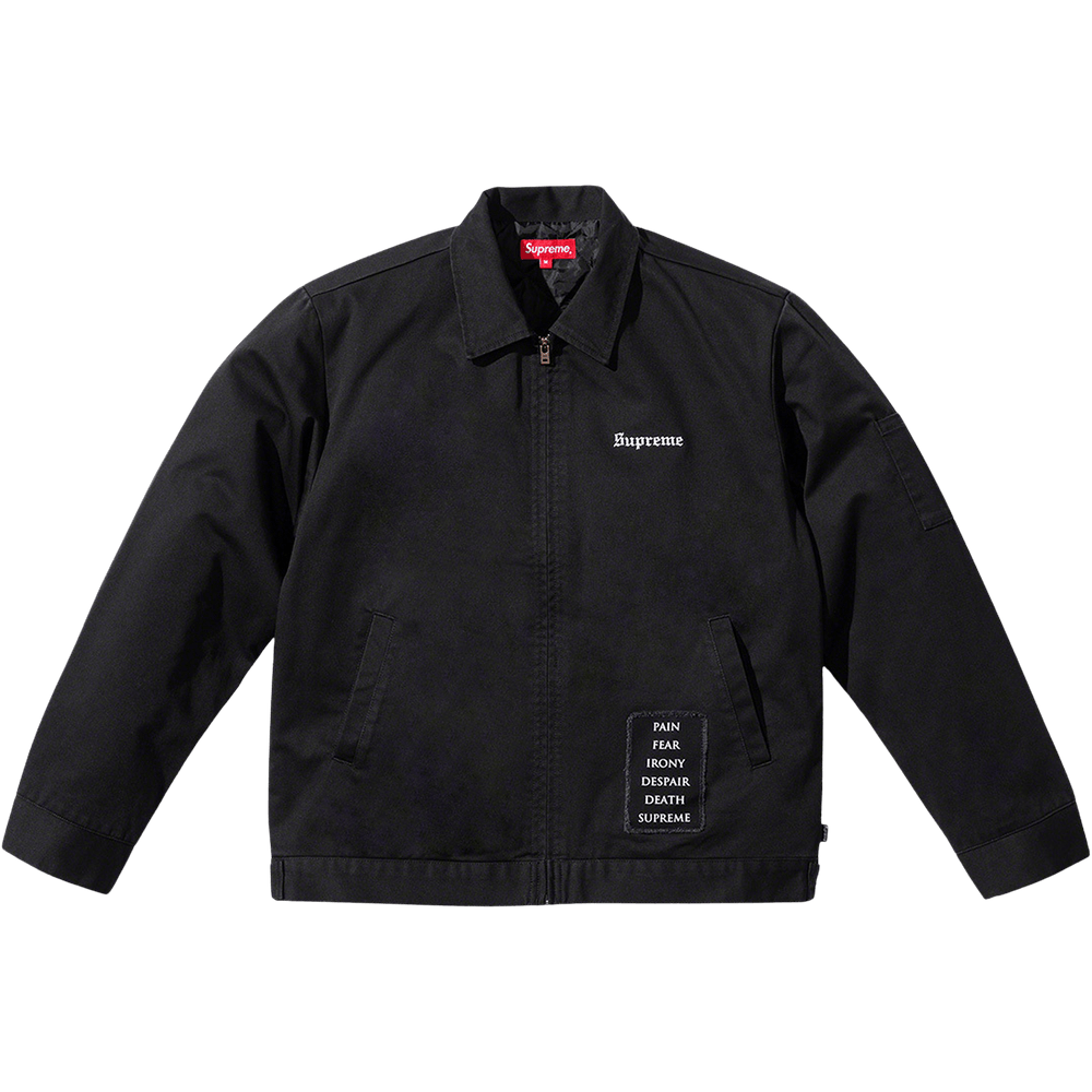 Buy Supreme x The Crow Work Jacket 'Black' - FW21J63 BLACK | GOAT