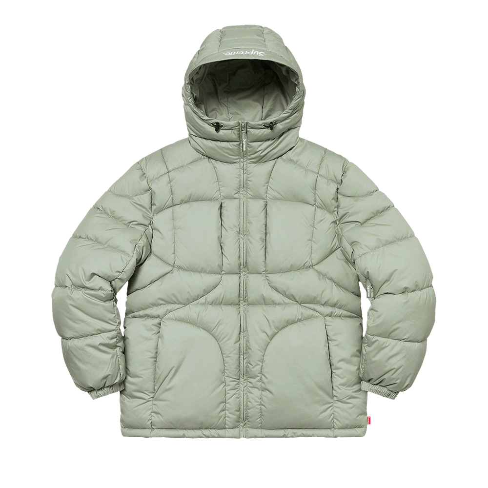 Buy Supreme Warp Hooded Puffy Jacket 'Sage' - FW21J96 SAGE | GOAT