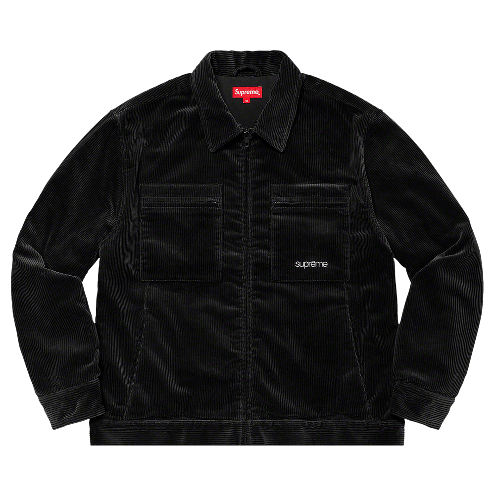Buy Supreme Corduroy Zip Jacket 'Black' - FW21J104 BLACK | GOAT