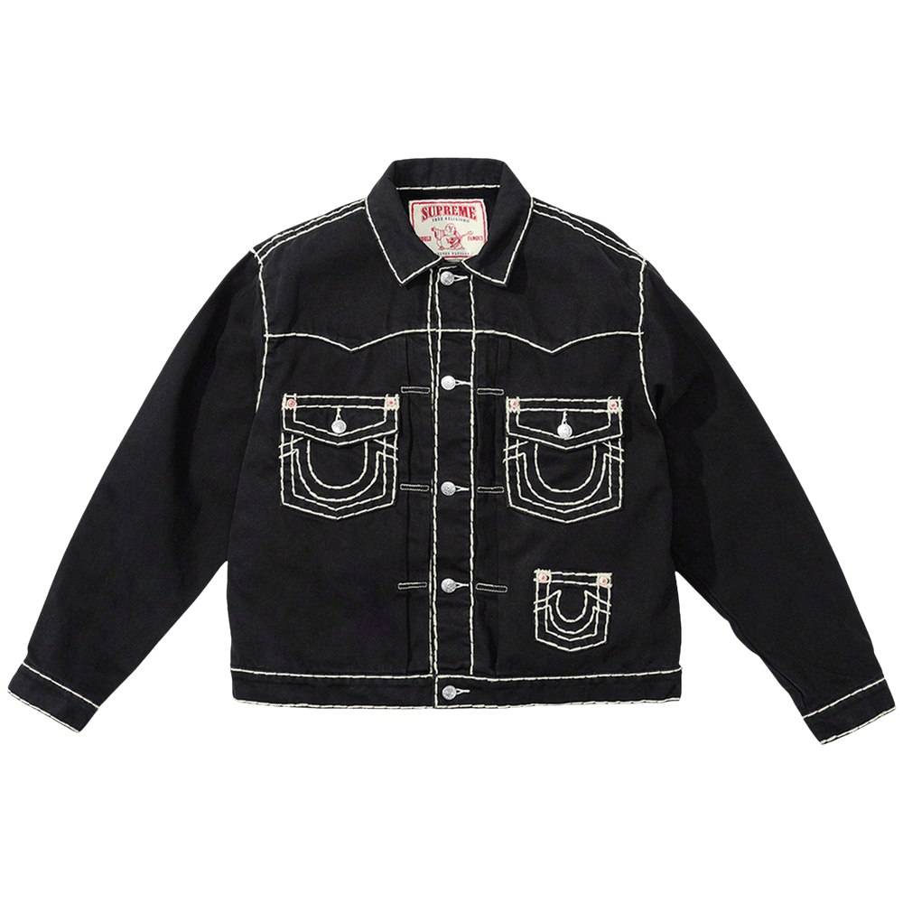 Buy Supreme x True Religion Denim Trucker Jacket 'Black