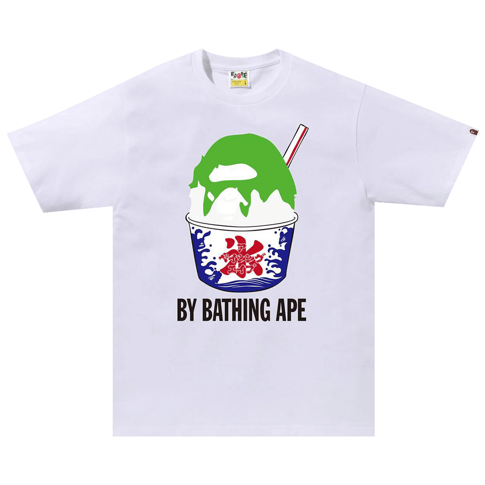 Buy BAPE Shave Ice By Bathing Ape Tee 'White' - 1K72 110 014 WHITE