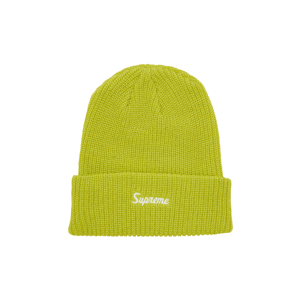 Buy Supreme Loose Gauge Beanie 'Lime' - FW24BN28 LIME | GOAT