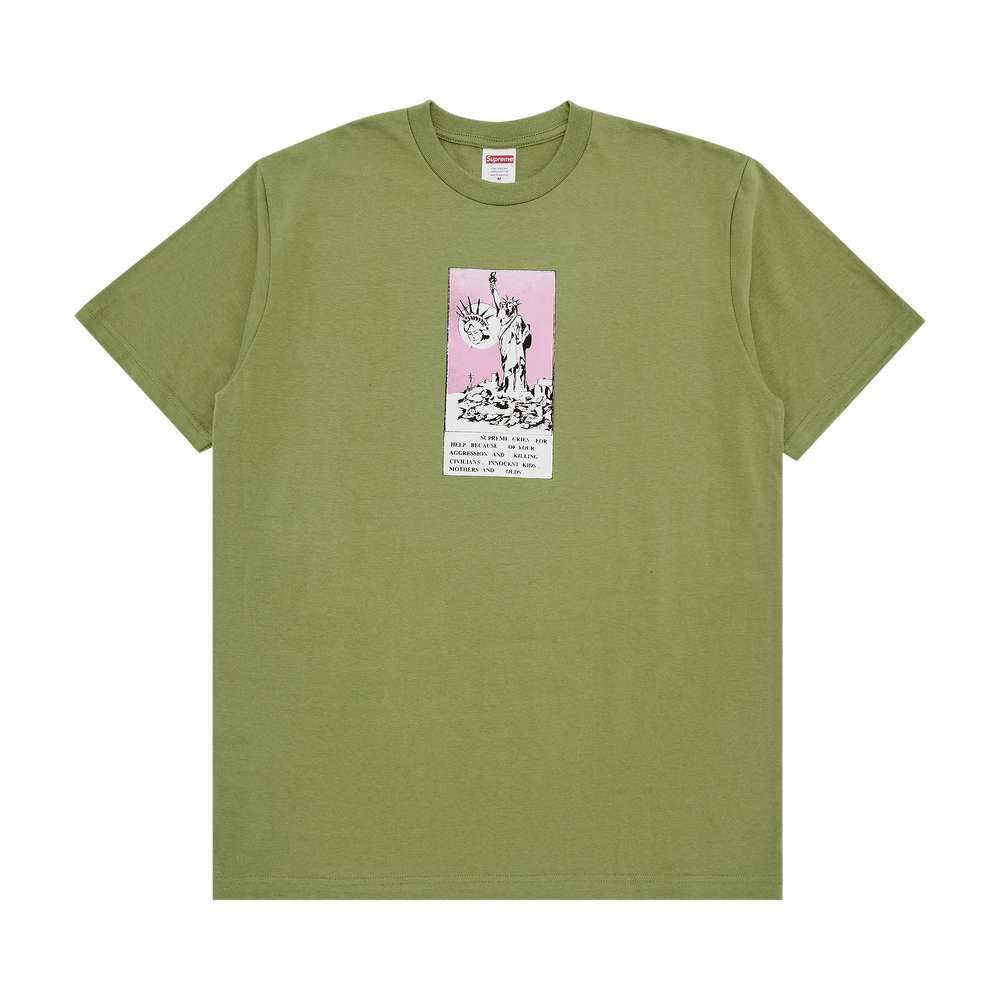 Buy Supreme Liberty Tee 'Moss' - FW24T22 MOSS | GOAT