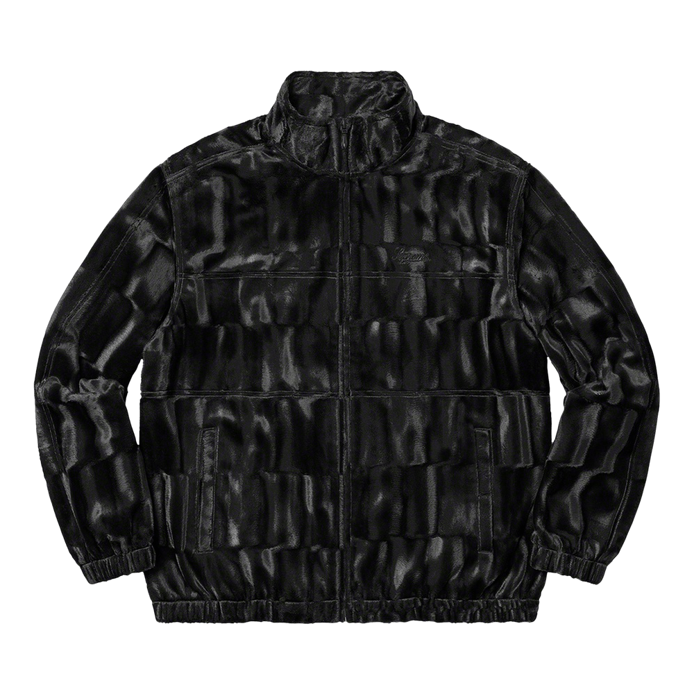 Buy Supreme Velour Track Jacket 'Black' - FW21J87 BLACK | GOAT
