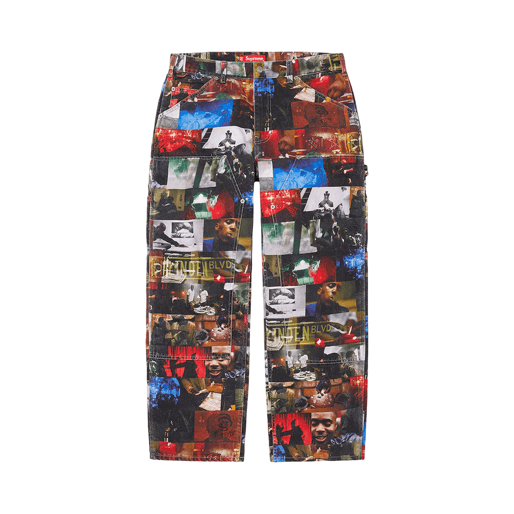 Buy Supreme Nas and DMX Collage Double Knee Denim Painter