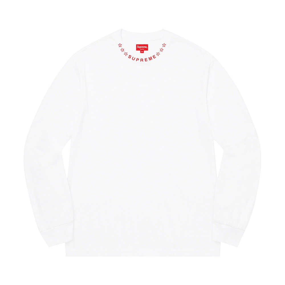 Buy Supreme Stars Collar Long-Sleeve Top 'White' - FW21KN81 WHITE