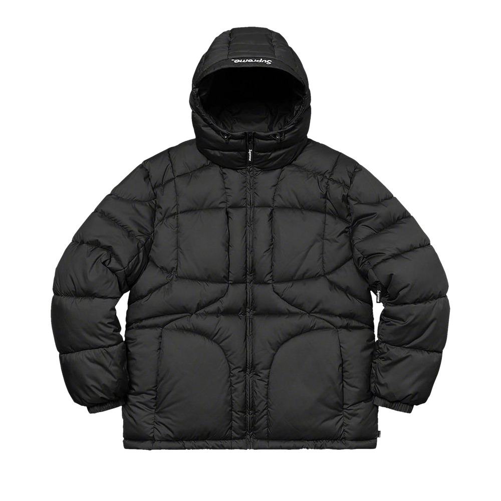 Size xl Supreme Warp Hooded Puffy Jacket 'Black'
