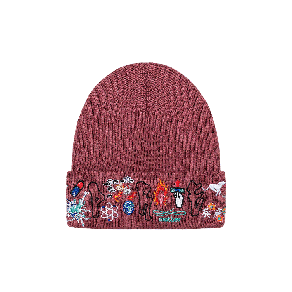Buy Supreme AOI Icons Beanie 'Plum' - FW21BN62 PLUM | GOAT