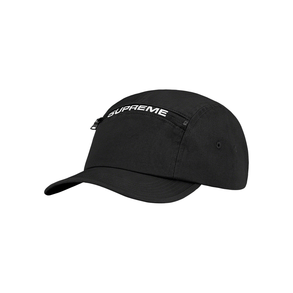 Buy Supreme Top Zip Camp Cap 'Black' - FW21H87 BLACK | GOAT