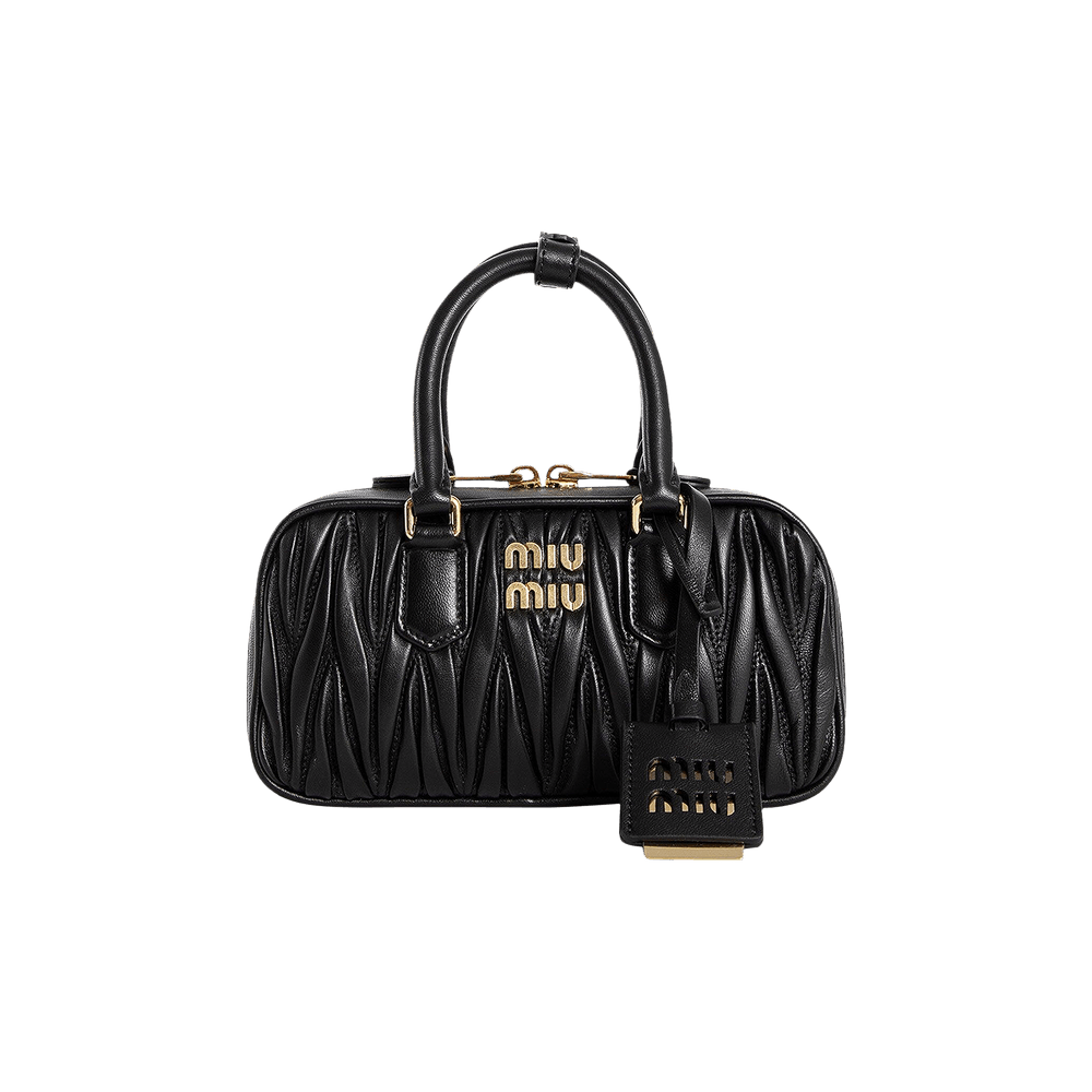 Buy Miu Miu Arcadie Matelassé Nappa Leather Mini Bag 'Black