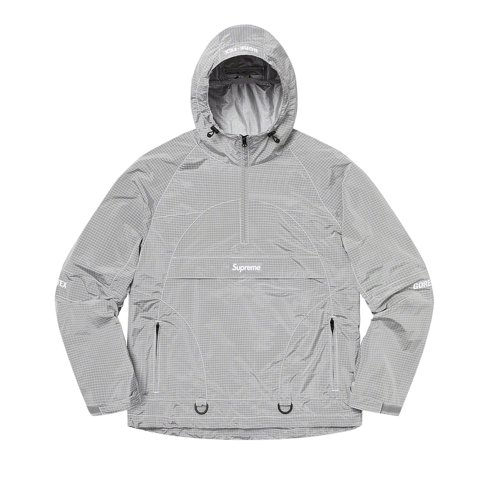 Buy Supreme Gore-Tex Contrast Stitch Anorak 'Silver' - FW19J11