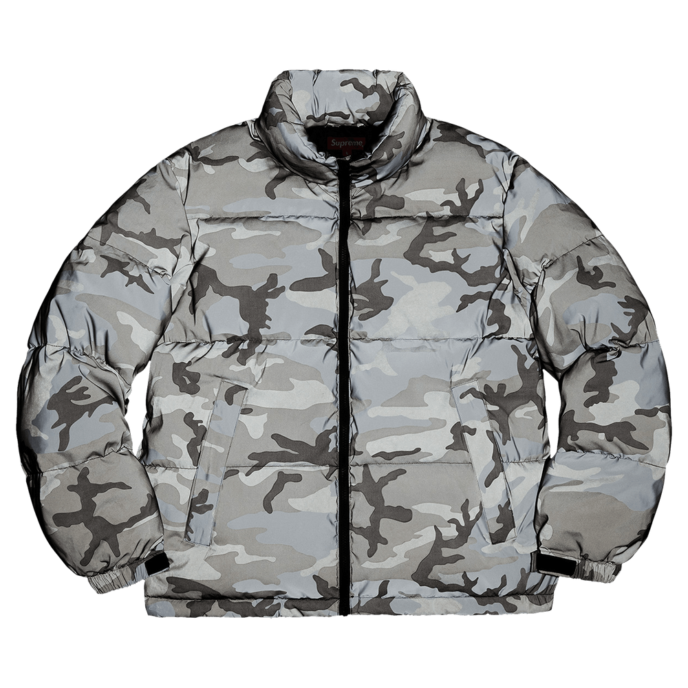 Buy Supreme Reflective Camo Down Jacket Snow Camo FW18J19 SNOW CAMO GOAT CA