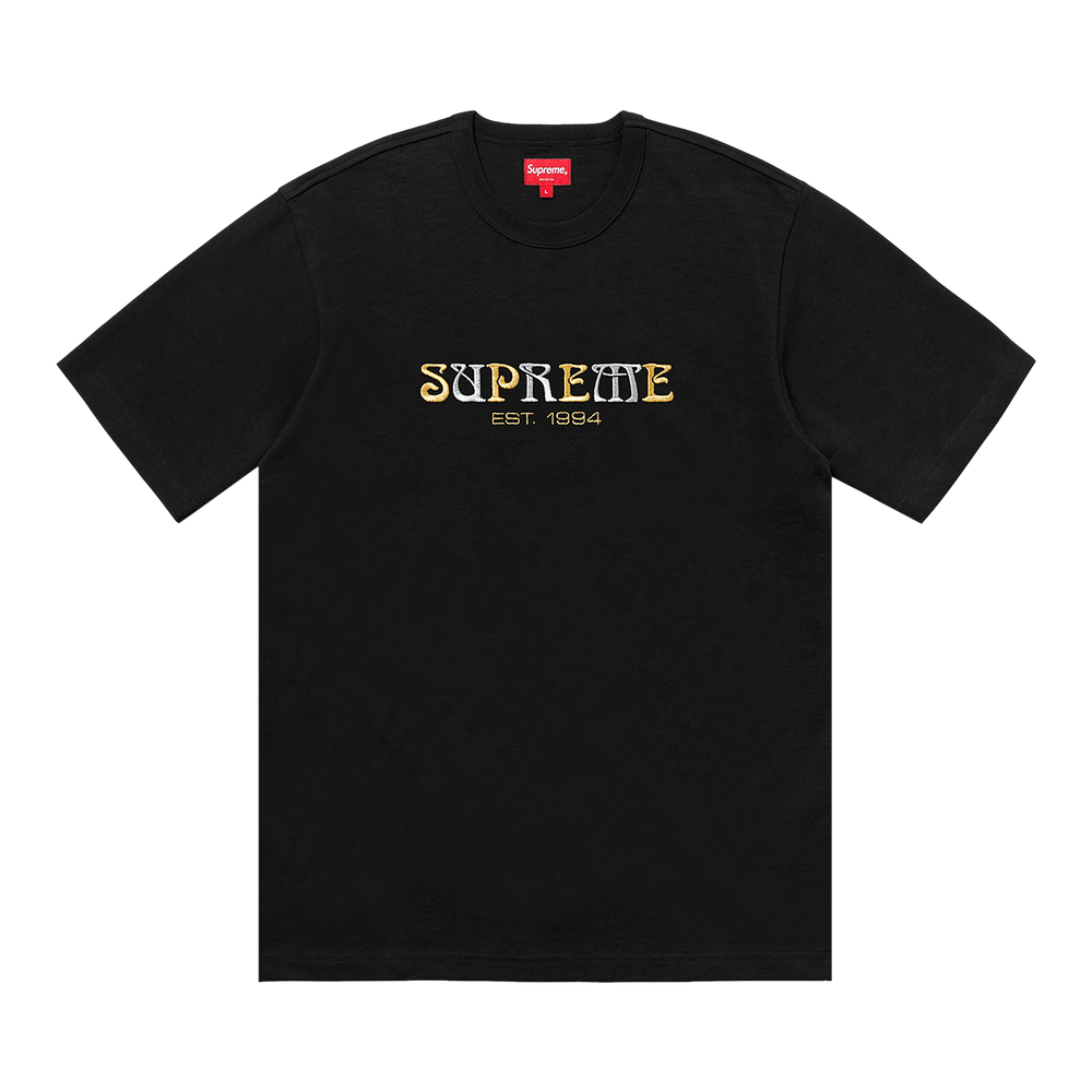 Buy Supreme Nouveau Logo Tee Black FW18KN54 BLACK GOAT UK