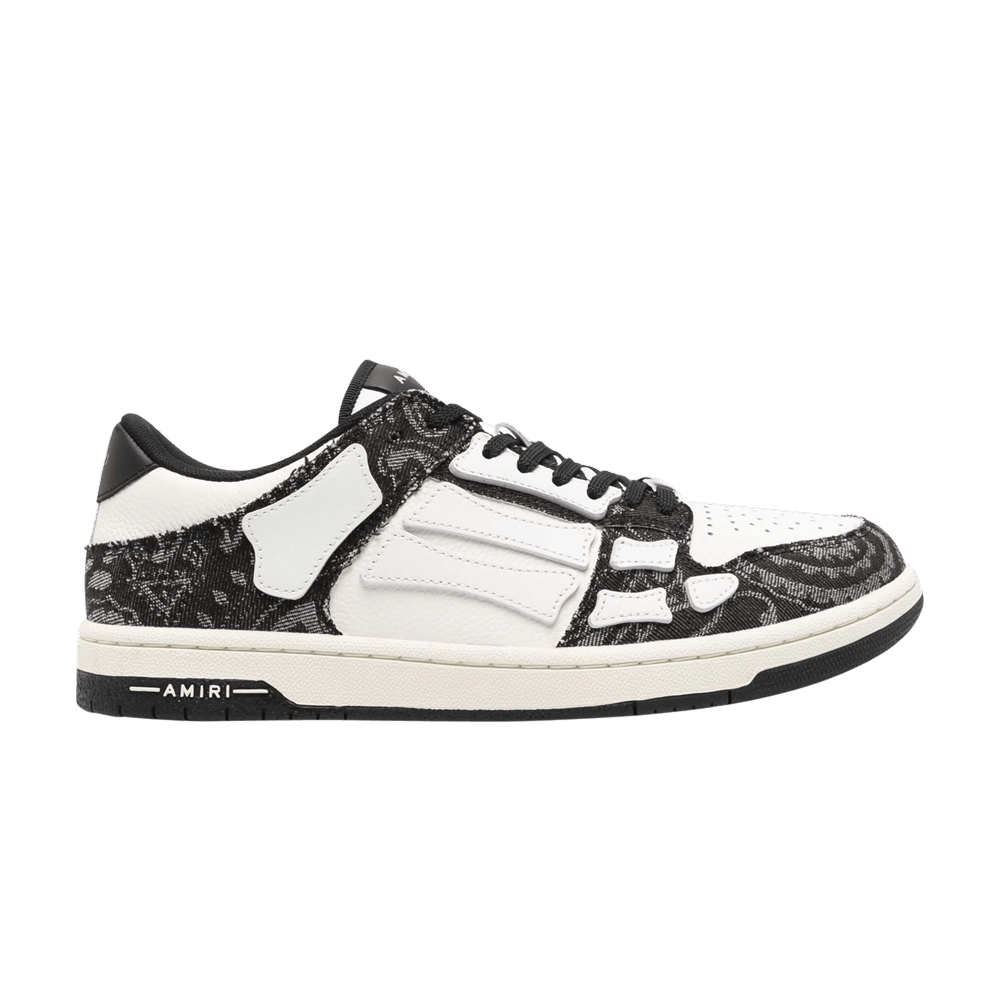 Buy Amiri Skel Top Low 'Bandana Denim - Black' - AMFOSR1058 001 | GOAT
