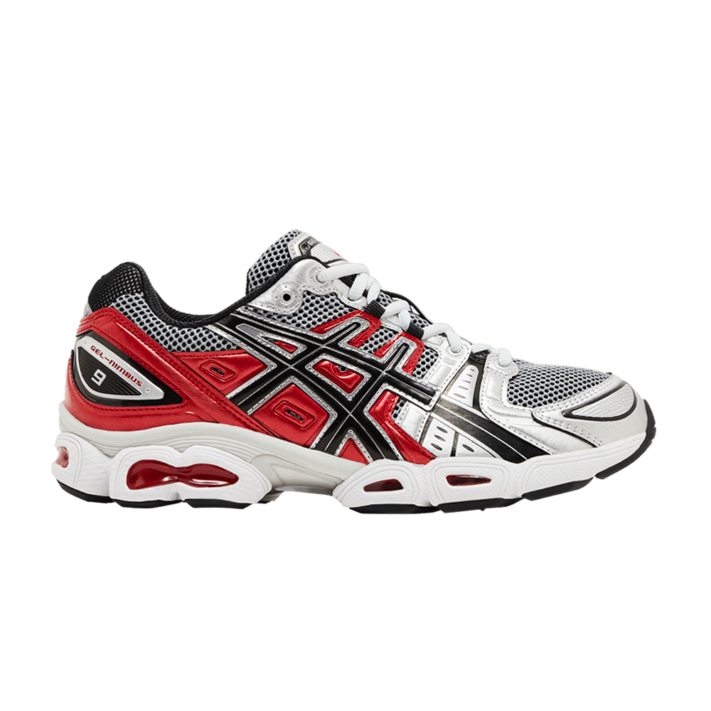 Buy Asics Gel Nimbus 9 'Pure Silver Classic Red' - 1201A424 020 | GOAT