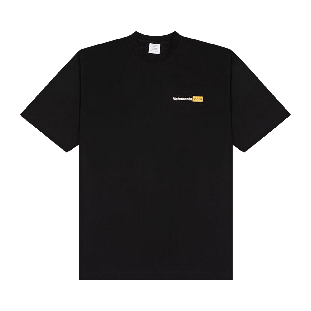 Buy Vetements XXX Logo T-Shirt 'Black' - UA65TR310B BLAC | GOAT
