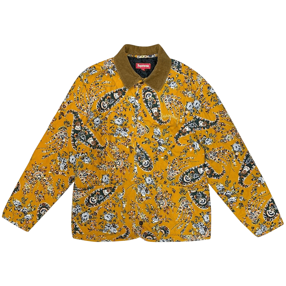 Supreme Quilted Paisley Jacket マスタードXL Buy Supreme Quilted Paisley Jacket 'Mustard Paisley' - FW19J16