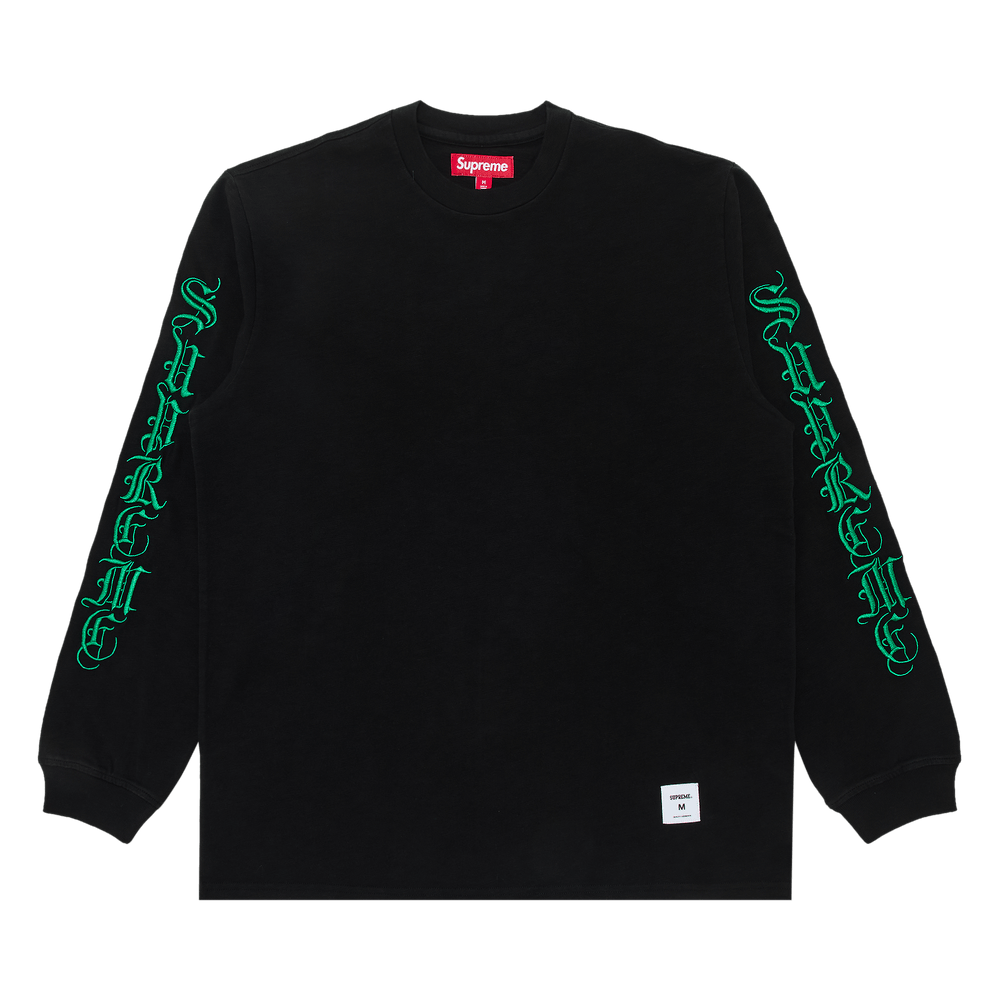 Buy Supreme Old English Long-Sleeve Top 'Black' - FW24KN32 BLACK | GOAT UK