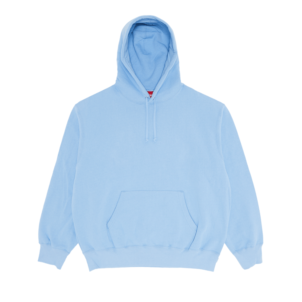 Buy Supreme Satin Appliqué Hooded Sweatshirt 'Light Blue