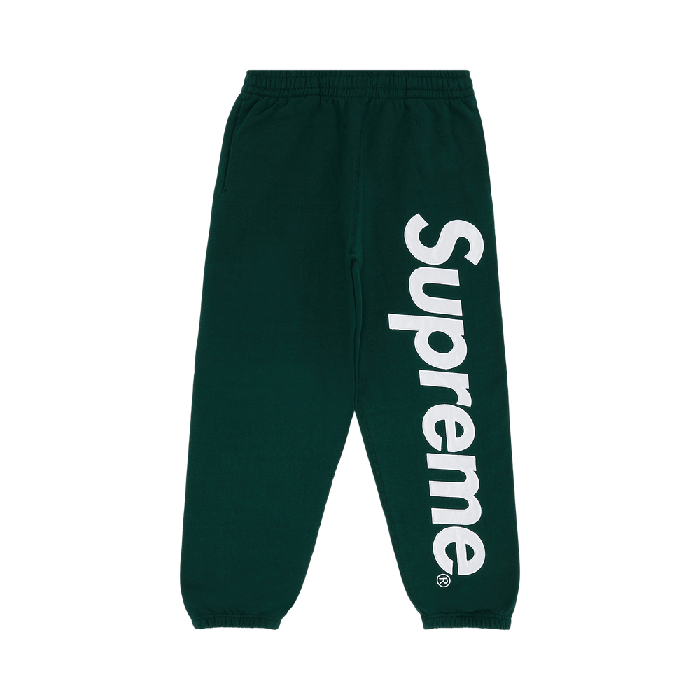 Buy Supreme Satin Appliqué Sweatpant 'Dark Green' - FW24P48 DARK GREEN |  GOAT