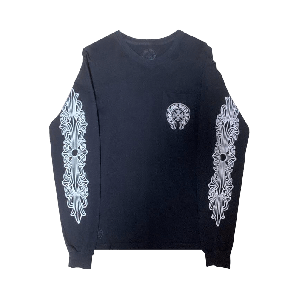 Buy Chrome Hearts Floral Long-Sleeve 'Black' - 020 029762 | GOAT
