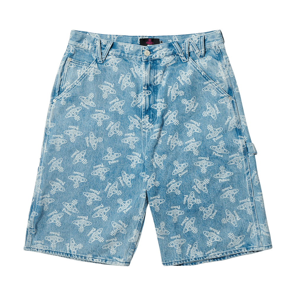 パンツ Vivienne Westwood Denim Short Pants Vivienne Westwood ANGLOMANIA×Lee Lining Squiggle Denim