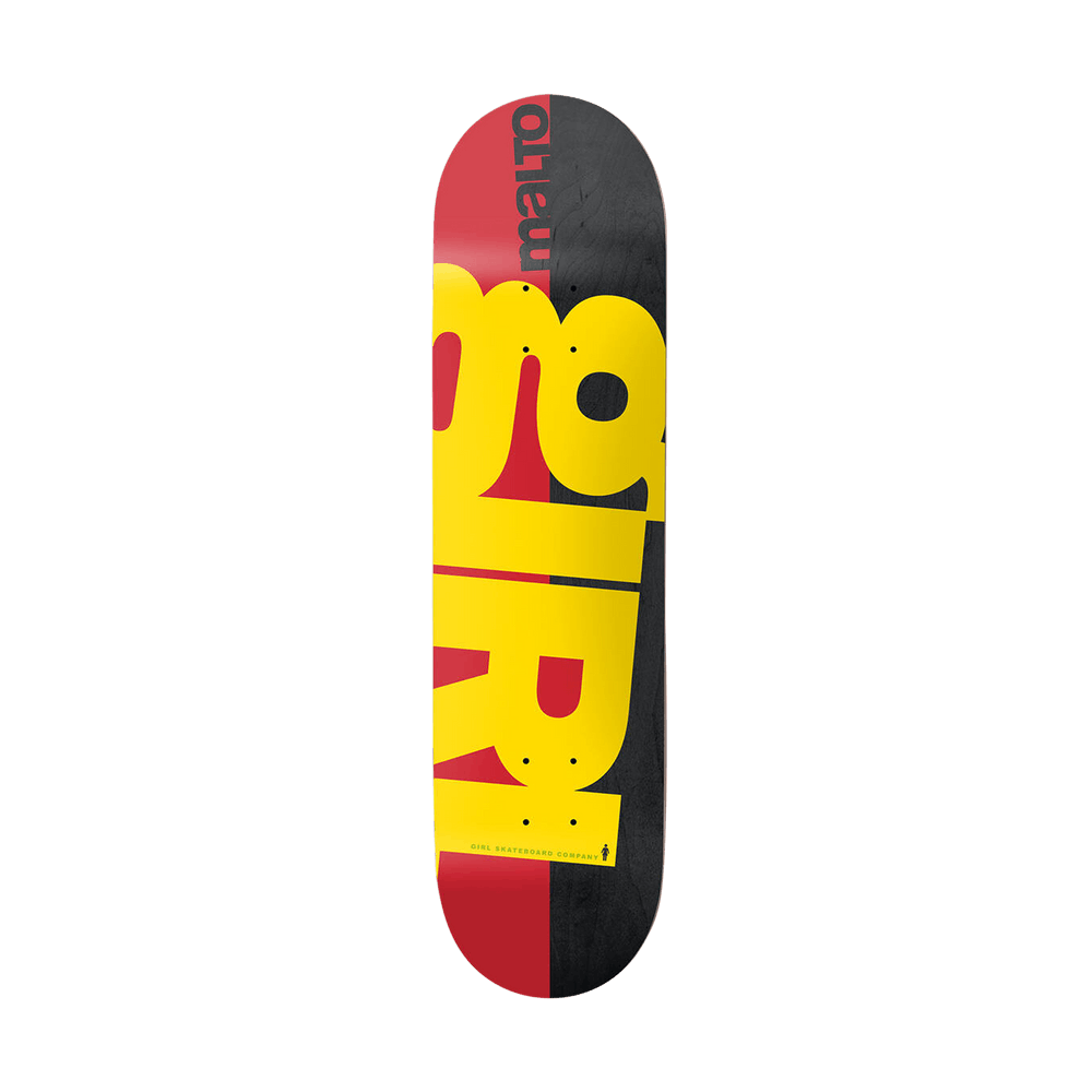 Buy Girl Skateboards Malto Rising Deck 'Yellow/Black/Red' - GB4770
