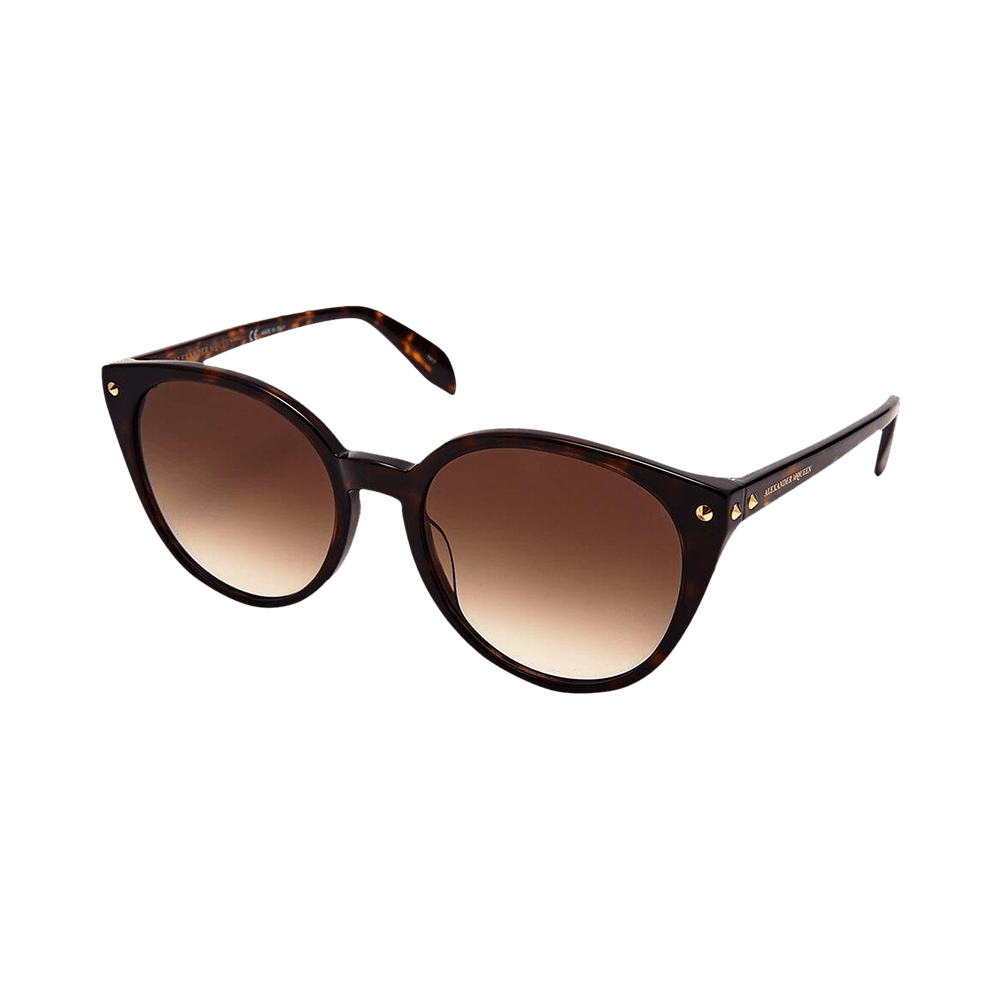Buy Alexander McQueen Round Sunglasses 'Havana/Brown