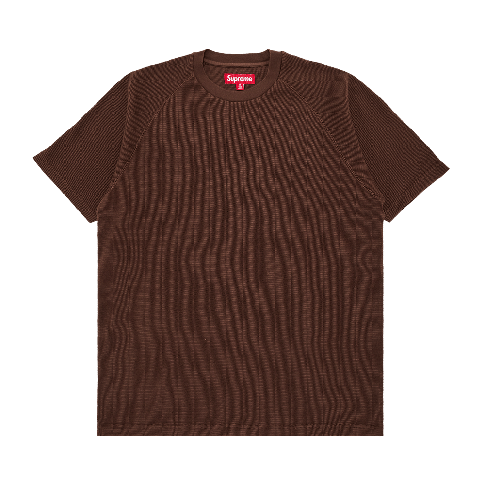 Buy Supreme Stencil Thermal Short-Sleeve Top 'Brown' - FW24KN21